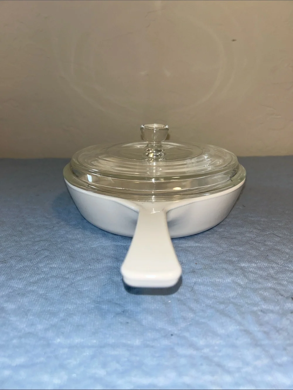 Corning Ware Blue Cornflower With Clear Lid